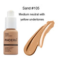 Purrelle Press-Type Oil Control Foundation Cream – Full Coverage Natural Matte Finish 
